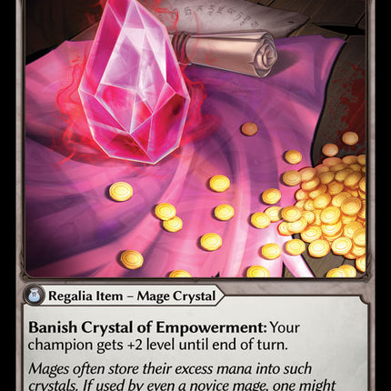 Crystal of Empowerment - DOA 1st EN-030 - Common - Near Mint - Non-Foil - Grand Archive TCG
