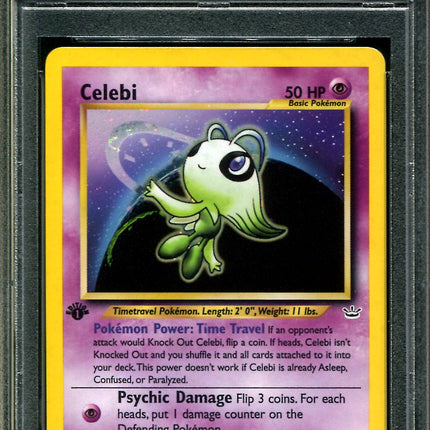 Celebi - 1st Edition - 3/64 - PSA 10 Gem Mint - Neo Revelation - 40194