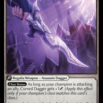 Curved Dagger - DOA Alter EN-031 - x1 - Uncommon - Near Mint - Non-Foil - Grand Archive TCG