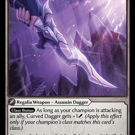 Curved Dagger - FTCA EN-007 - x1 - SR - NM - Armaments Foil - Grand Archive TCG