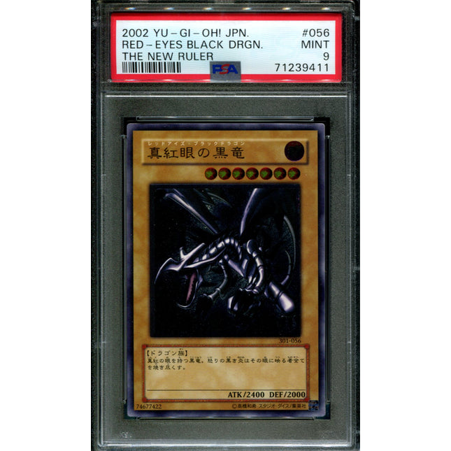 Red-Eyes Black Dragon - 301-056 - PSA 9 - Ultimate Rare - New Ruler - Pokemon - 39411