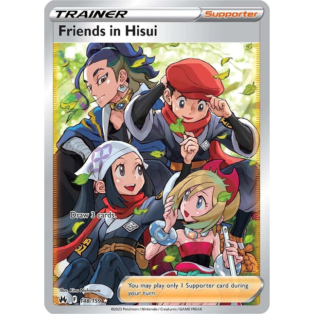 Friends in Hisui (148/159) (Full Art) [Sword & Shield: Crown Zenith]