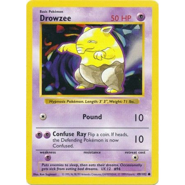 Drowzee (49/102) [Base Set (Shadowless)]