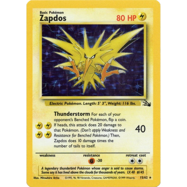 Zapdos (15/62) [Fossil Unlimited]