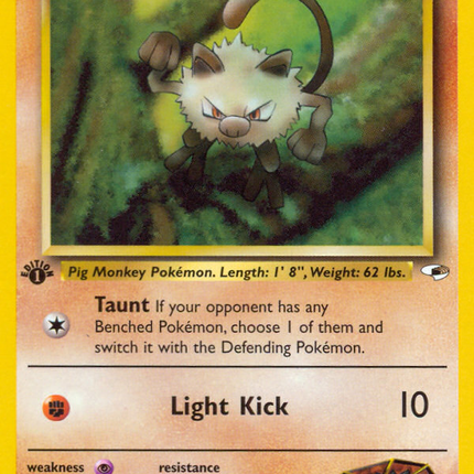 Brock's Mankey (67/132) [Gym Heroes 1st Edition]