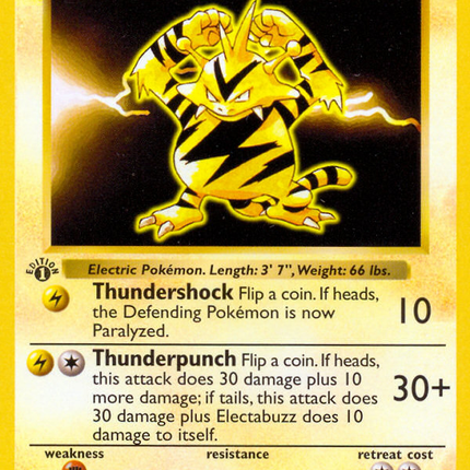 Electabuzz (20/102) (Shadowless) [Base Set 1st Edition]