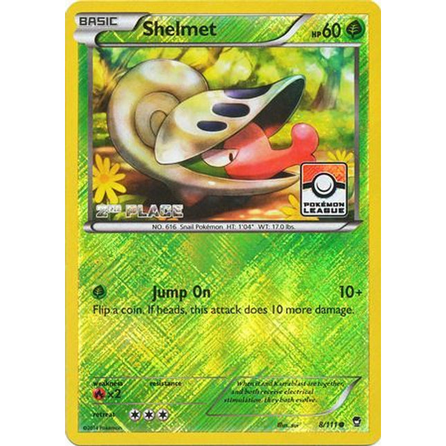Shelmet (8/111) (League Promo 2nd Place) [XY: Furious Fists]