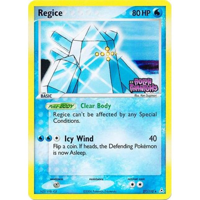 Regice (27/110) (Stamped) [EX: Holon Phantoms]