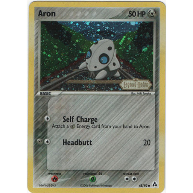 Aron (48/92) (Stamped) [EX: Legend Maker]