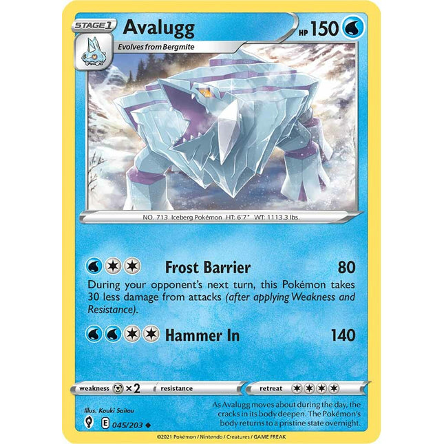 Avalugg (045/203) [Sword & Shield: Evolving Skies]