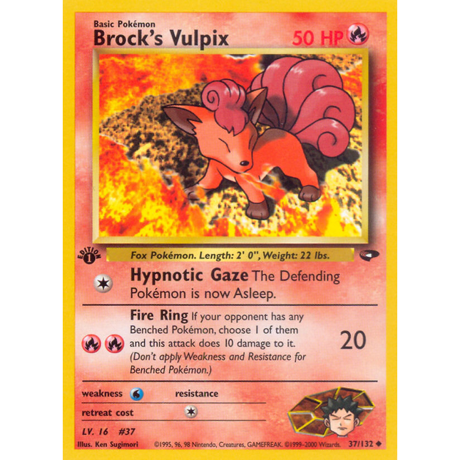 Brock's Vulpix (37/132) [Gym Challenge 1st Edition]