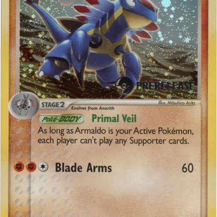 Armaldo (1/100) (Prerelease Promo) [EX: Sandstorm]