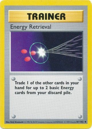 Energy Retrieval (81/102) [Base Set (Shadowless)]