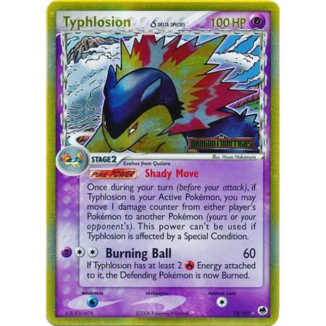Typhlosion (12/101) (Delta Species) (Stamped) [EX: Dragon Frontiers]