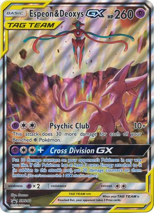 Espeon & Deoxys GX (SM240) (Jumbo Card) [Sun & Moon: Black Star Promos]