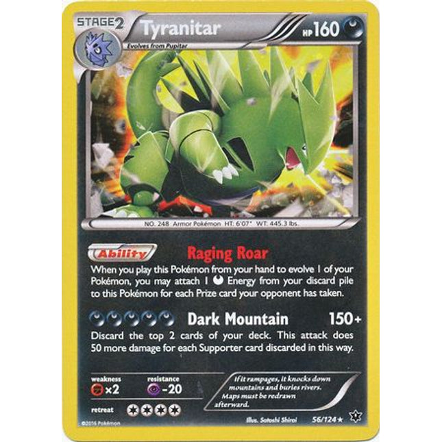 Tyranitar (56/124) (Cosmos Holo) [XY: Fates Collide]