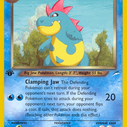 Dark Croconaw (32/105) [Neo Destiny 1st Edition]