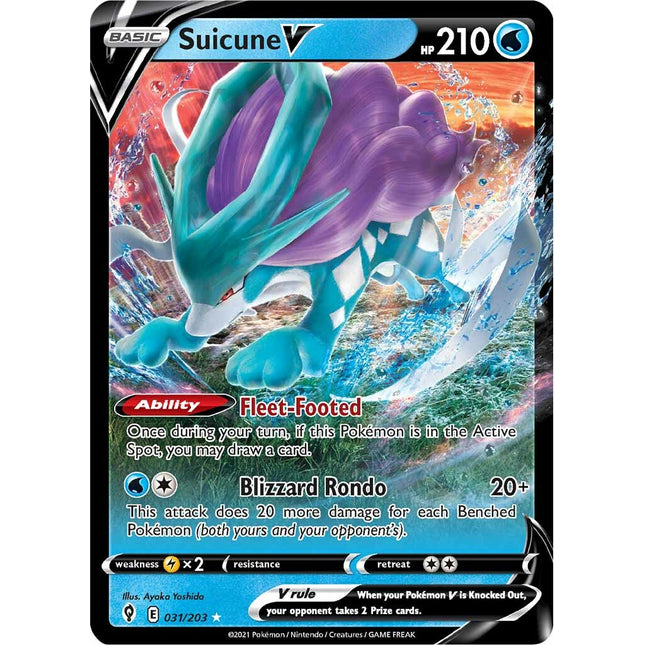 Suicune V (031/203) [Sword & Shield: Evolving Skies]