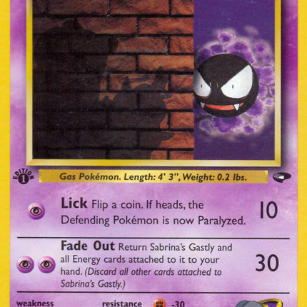 Sabrina's Gastly (96/132) [Gym Challenge 1st Edition]
