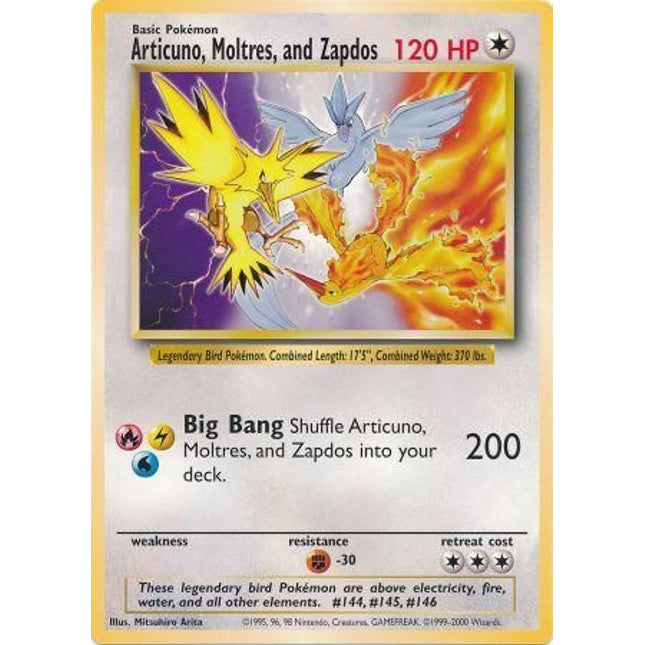 Articuno, Moltres, and Zapdos (Jumbo Card) [Miscellaneous Cards & Products]