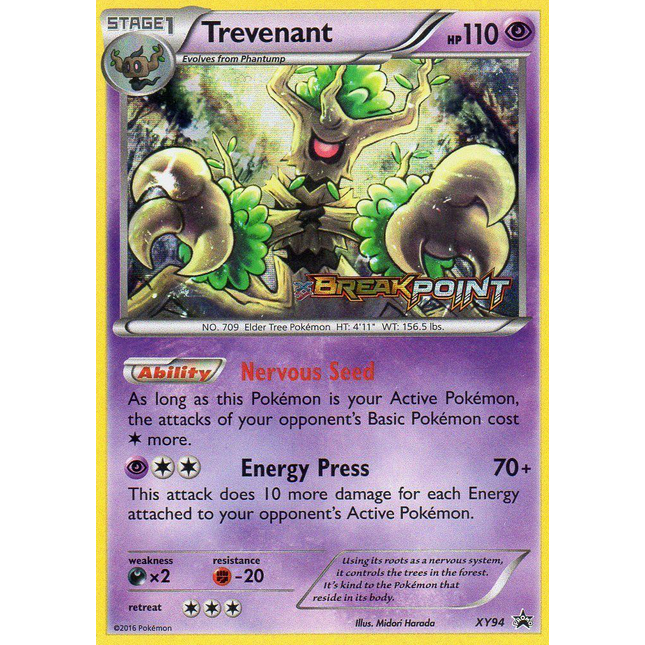 Trevenant (XY94) (Prerelease) [XY: Black Star Promos]