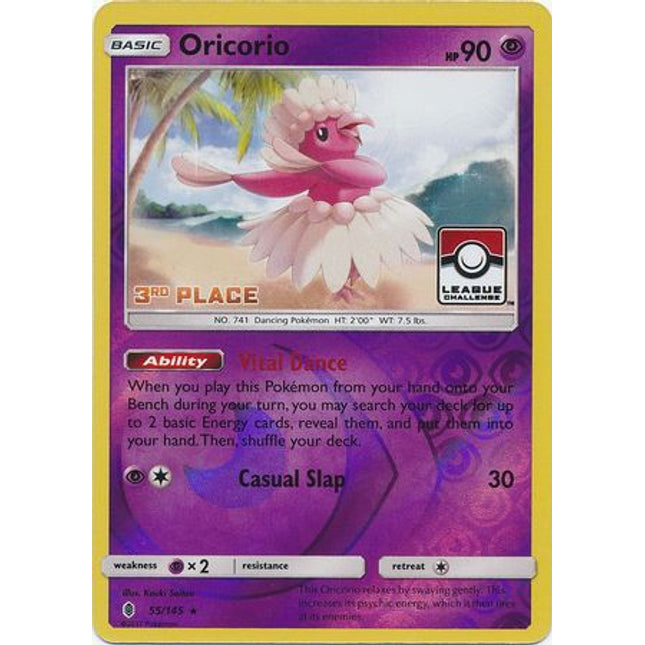 Oricorio (55/145) (League Promo 3rd Place) [Sun & Moon: Guardians Rising]