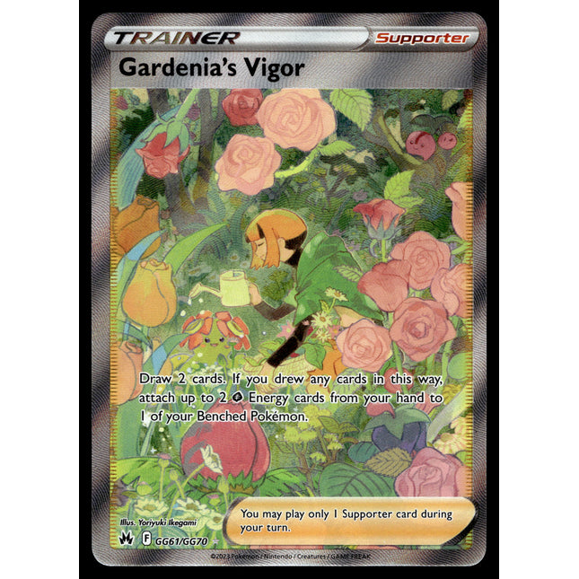 Gardenia's Vigor - GG61/GG70 - NM - Full Art - Crown Zenith - Pokemon - C3-16