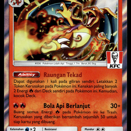 Charizard - 181/SM-P - PSA NM - Indonesian - KFC - Promo - Pokemon - A1-34