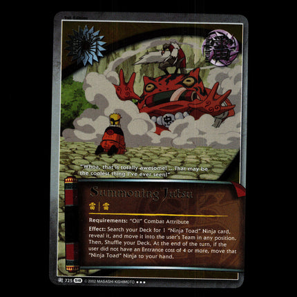 Summoning Jutsu - 725 - NM - 1st Edition Foil - S18 - Naruto CCG - D4-111