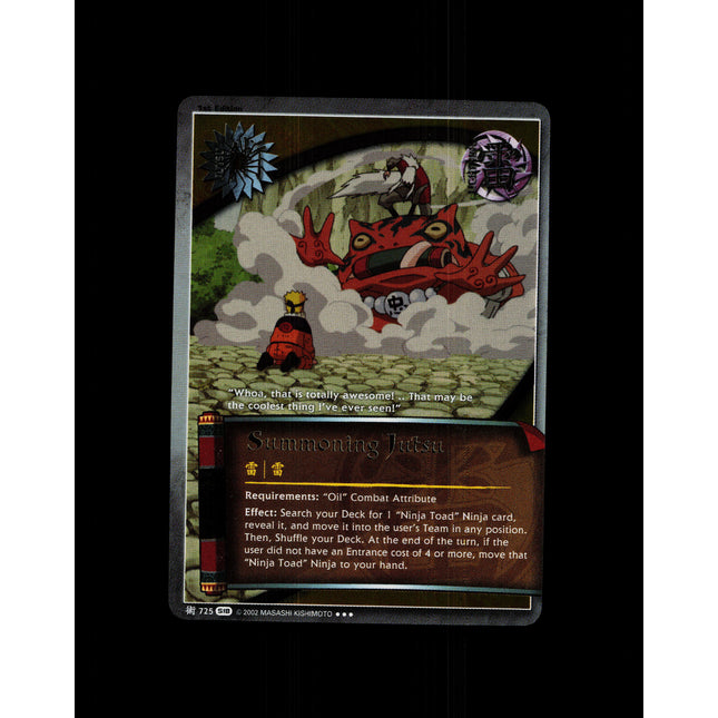 Summoning Jutsu - 725 - NM - 1st Edition Foil - S18 - Naruto CCG - D4-111