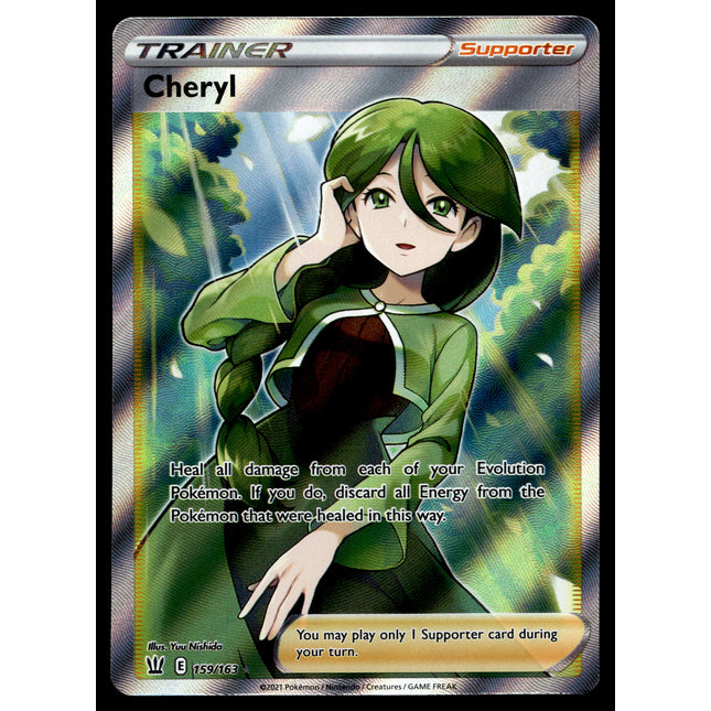 Cheryl - 159/163 - PSA NM - Full Art - Battle Styles - Pokemon - A5-12