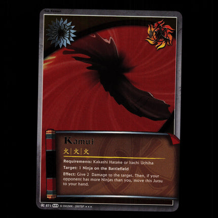 Kamui - 871 - NM - 1st Edition Foil - S23 - Naruto CCG - D4-37