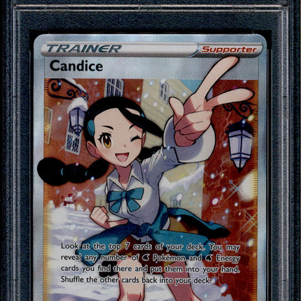 Candice - 189/195 - PSA 9 - Full Art - Silver Tempest - Pokemon - 68726