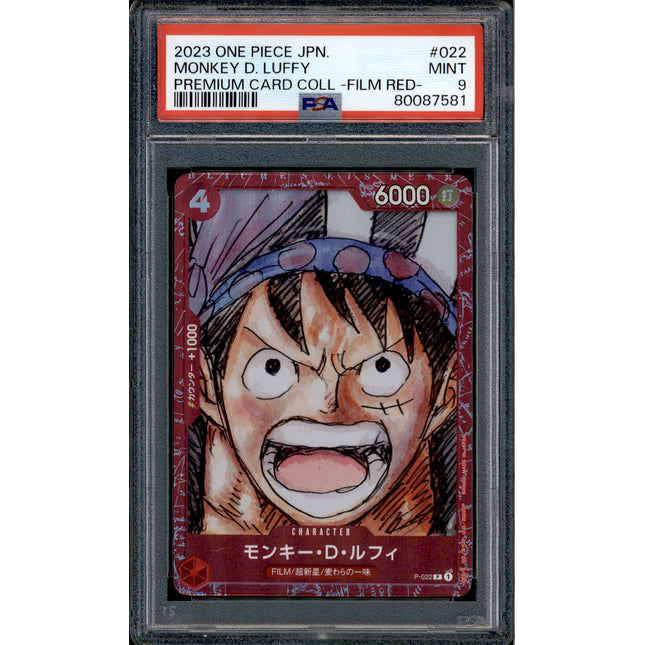 Monkey D. Luffy - P-022 - PSA 9 - Film Red Collection - Promo - One Piece - 87581