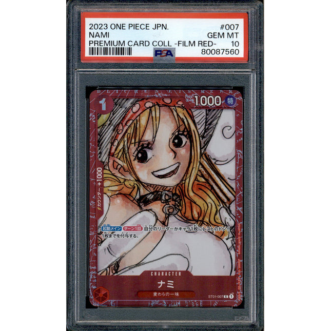 Nami - ST01-007 - PSA 10 - Film Red Collection - Promo - One Piece - 87560