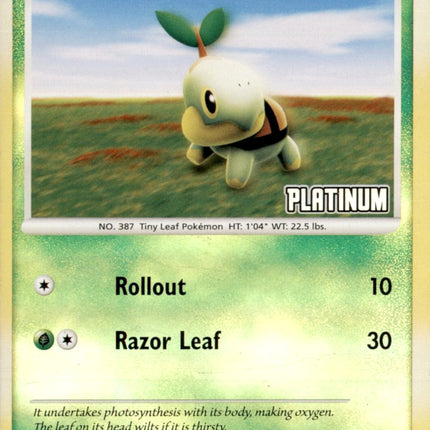 Turtwig LV.11 (77/100) (Platinum) [Burger King Promos: 2008 Collection]