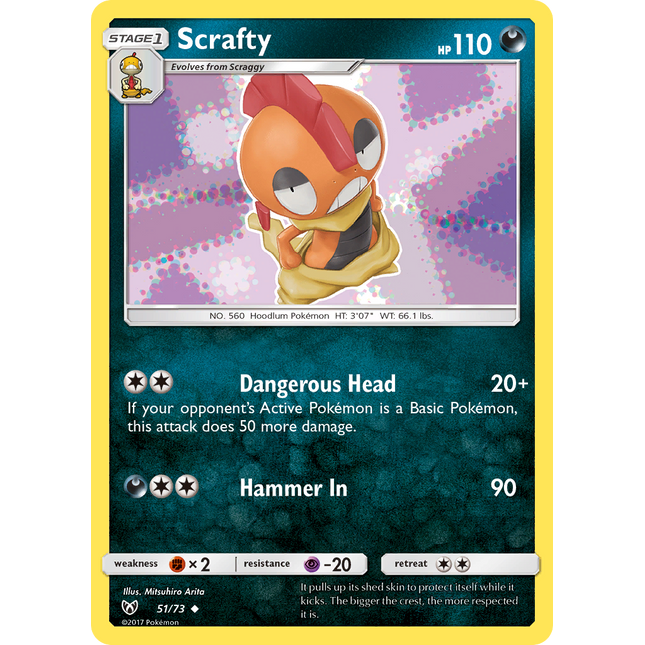 Scrafty (51/73) [Sun & Moon: Shining Legends]