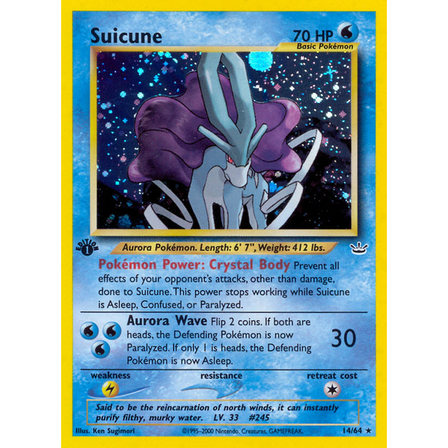 Suicune (14/64) [Neo Revelation 1st Edition]
