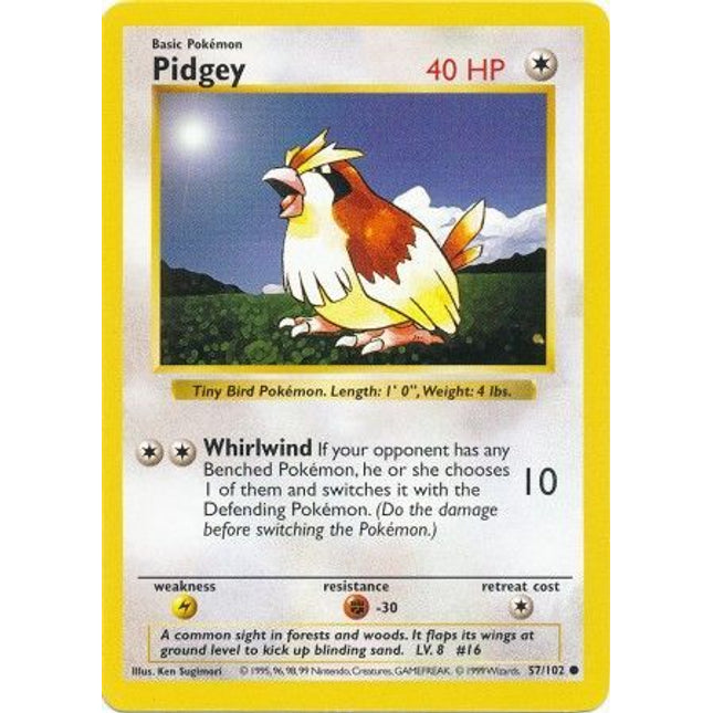 Pidgey (57/102) [Base Set (Shadowless)]