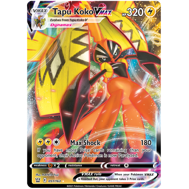 Tapu Koko VMAX (051/163) [Sword & Shield: Battle Styles]