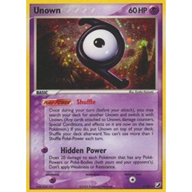 Unown (Z) (Z/28) [EX: Unseen Forces]