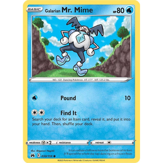 Galarian Mr. Mime (030/159) [Sword & Shield: Crown Zenith]