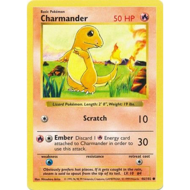 Charmander (46/102) [Base Set (Shadowless)]