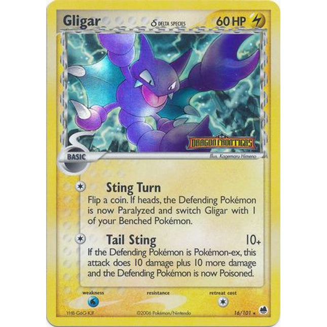 Gligar (16/101) (Delta Species) (Stamped) [EX: Dragon Frontiers]