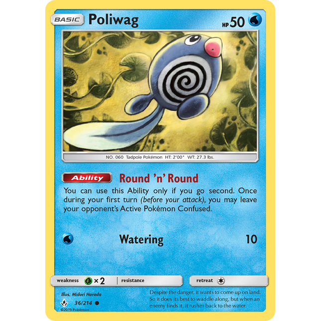 Poliwag (36/214) [Sun & Moon: Unbroken Bonds]
