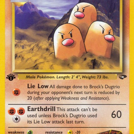 Brock's Dugtrio (22/132) [Gym Challenge 1st Edition]