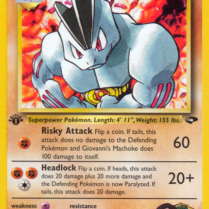 Giovanni's Machoke (42/132) [Gym Challenge 1st Edition]