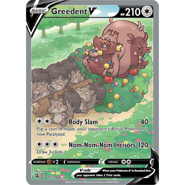 Greedent V (257/264) [Sword & Shield: Fusion Strike]