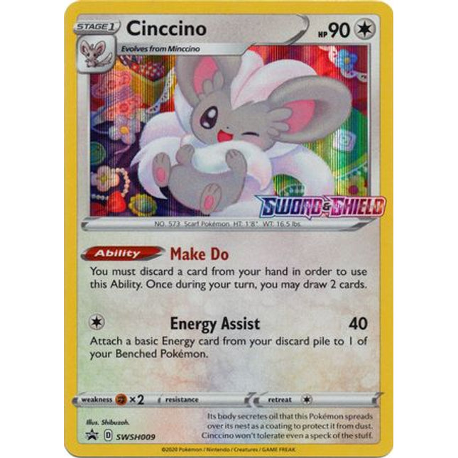 Cinccino (Prerelease Promo) (SWSH009) [Sword & Shield: Black Star Promos]