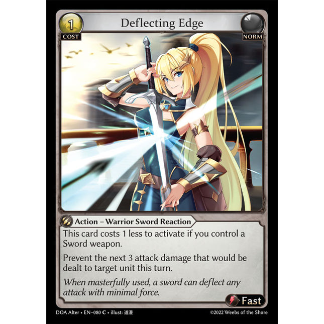 Deflecting Edge - DOA Alter EN-080 - Common - Near Mint - Foil - Grand Archive TCG